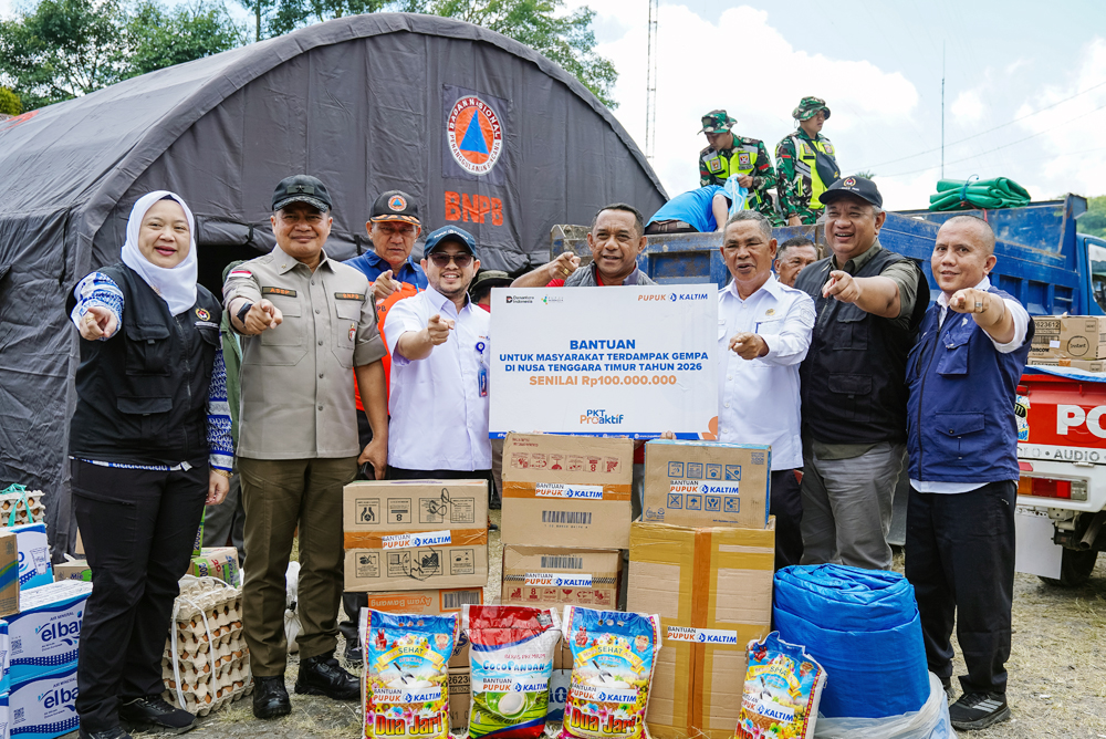 Lewat PKT Proaktif, Pupuk Kaltim Salurkan Logistik dan Kebutuhan Mendesak bagi Korban Gempa NTT